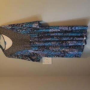 Teal & Blue 1X Dress